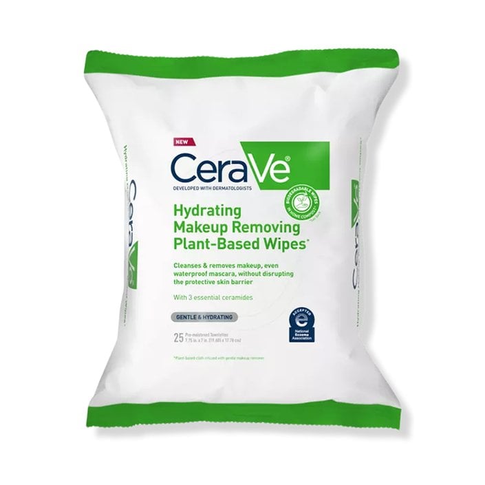 CeraVe Hydrating Makeup Removing Plant-Based Wipes