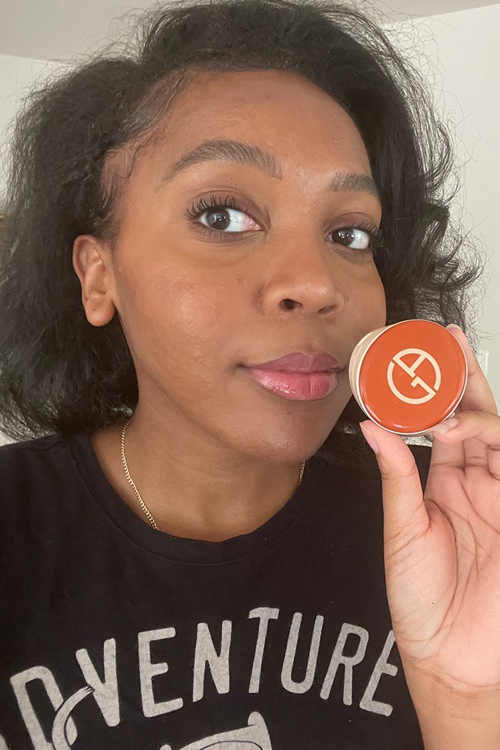 armani neo nude melting balm brick red