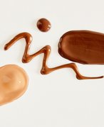 Foundation swatches on white background