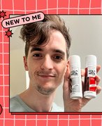 Stephen wearing the L’Oréal Paris Colorista Temporary Hair Makeup 1 Day Color Spray