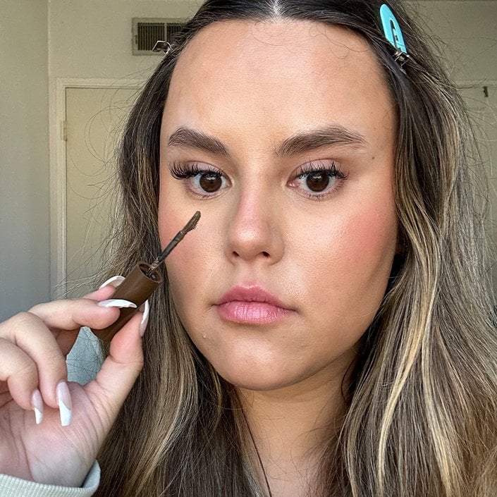 faith wearing the loreal paris infallible brow mascara