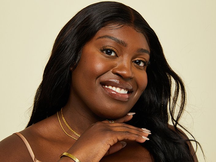 photo of person with natural "no makeup" makeup look