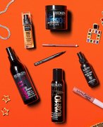 an array of NYX and Redken Products