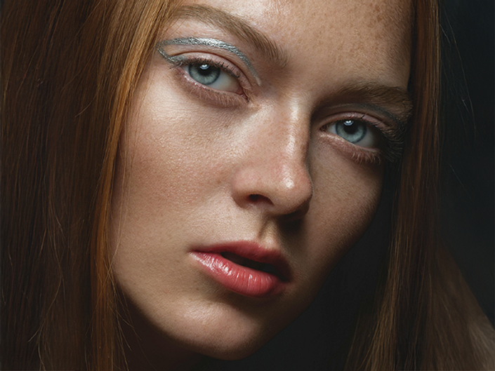 Close-up image of someone wearing eyeliner